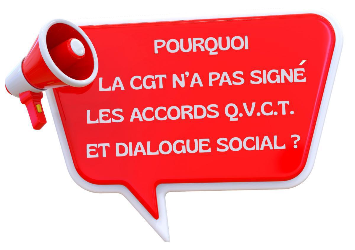 La CGT n'a pas signé les accords QVCT et dialogue social
