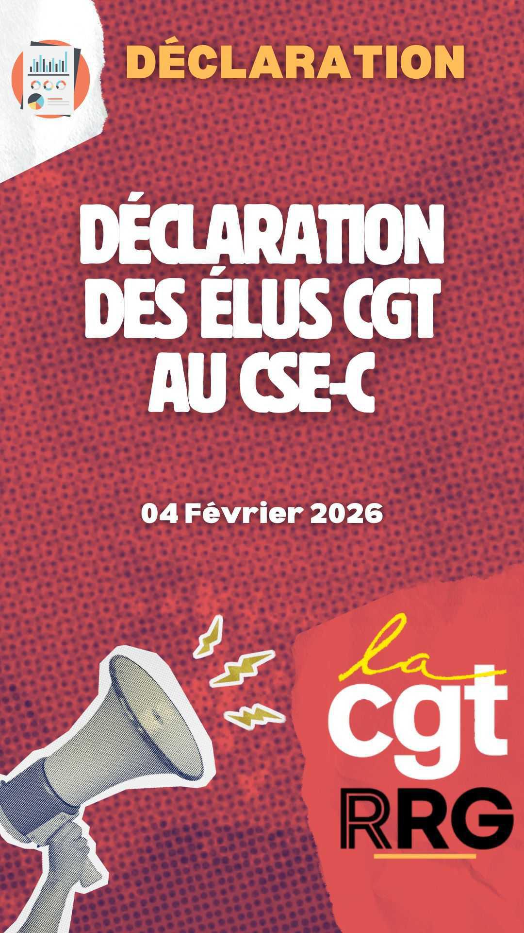 Déclaration des élus CGT au CSE-C du 04 février 2026