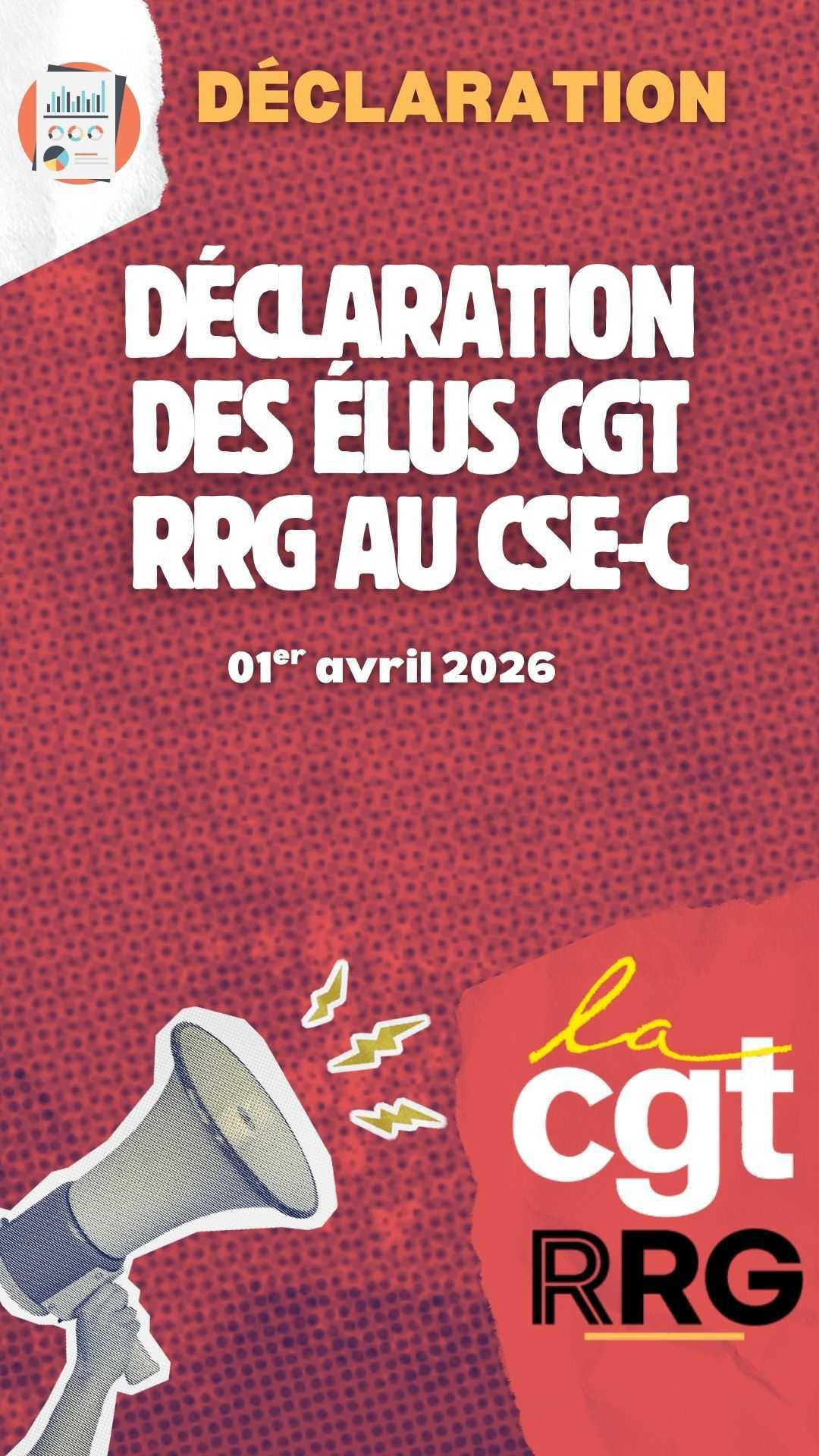 Déclaration des élus CGT RRG