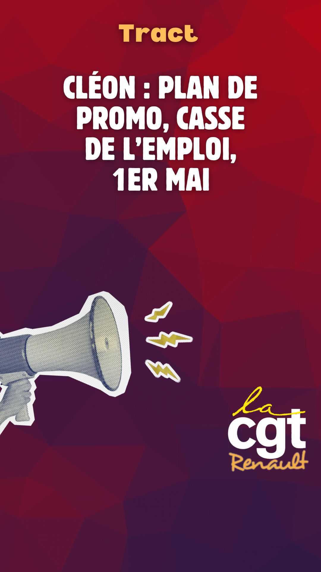 Cléon : Plan de promo, casse de l'emploi, 1er mai