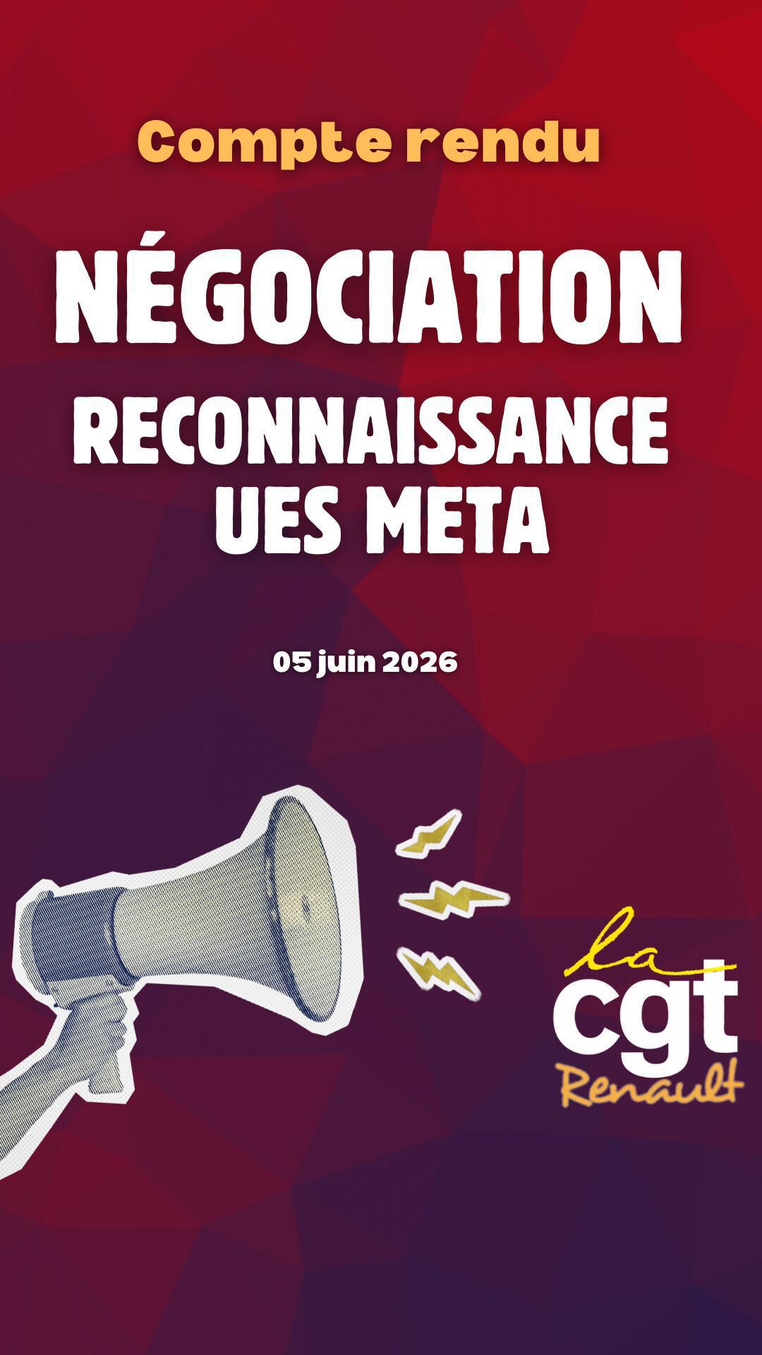 🔴 Compte rendu de la négociation de reconnaissance de l'UES métallurgie