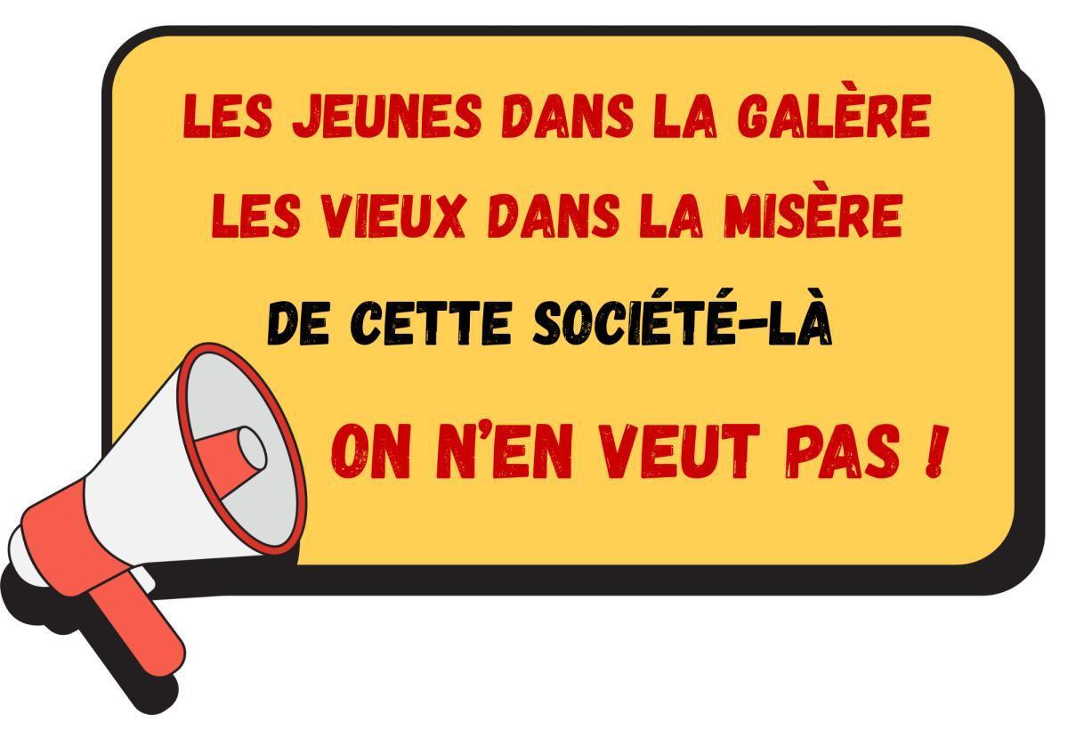 Flins : Les jeunes dans la galère, les vieux dans la misère, de cette société là on n'en veut pas ! Flins : Les jeunes dans la galère, les vieux dans la misère, de cette société là on n'en veut pas !