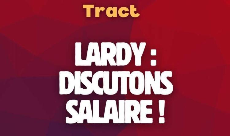 Lardy : discutons salaires !