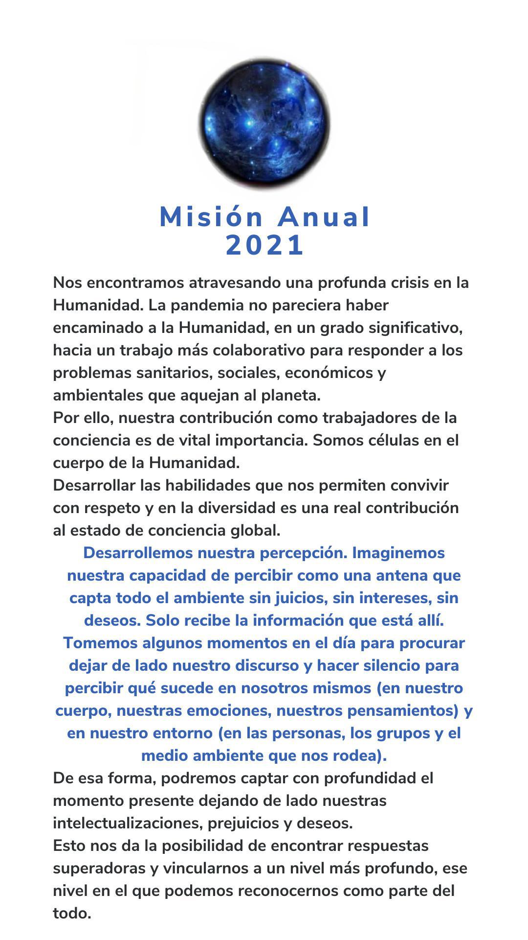 Misión Anual 2021