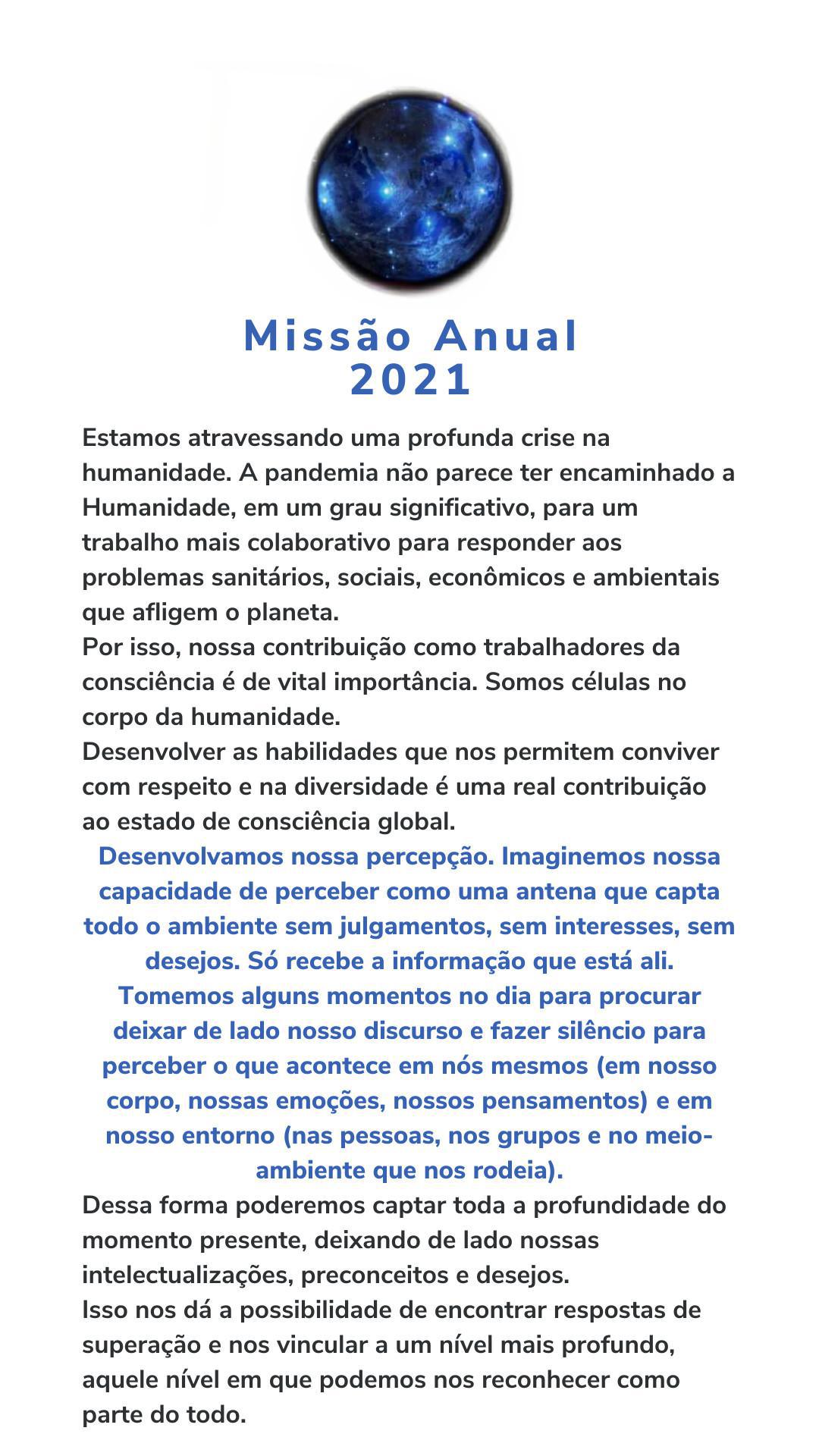 Missão Anual 2021