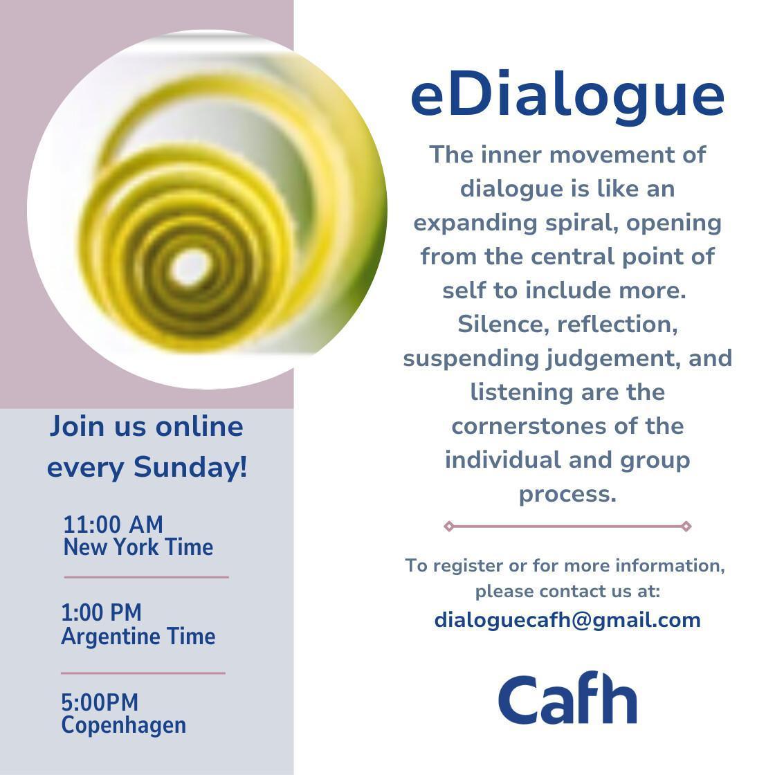 eDialogue | Cafh USA eDialogue | Cafh USA