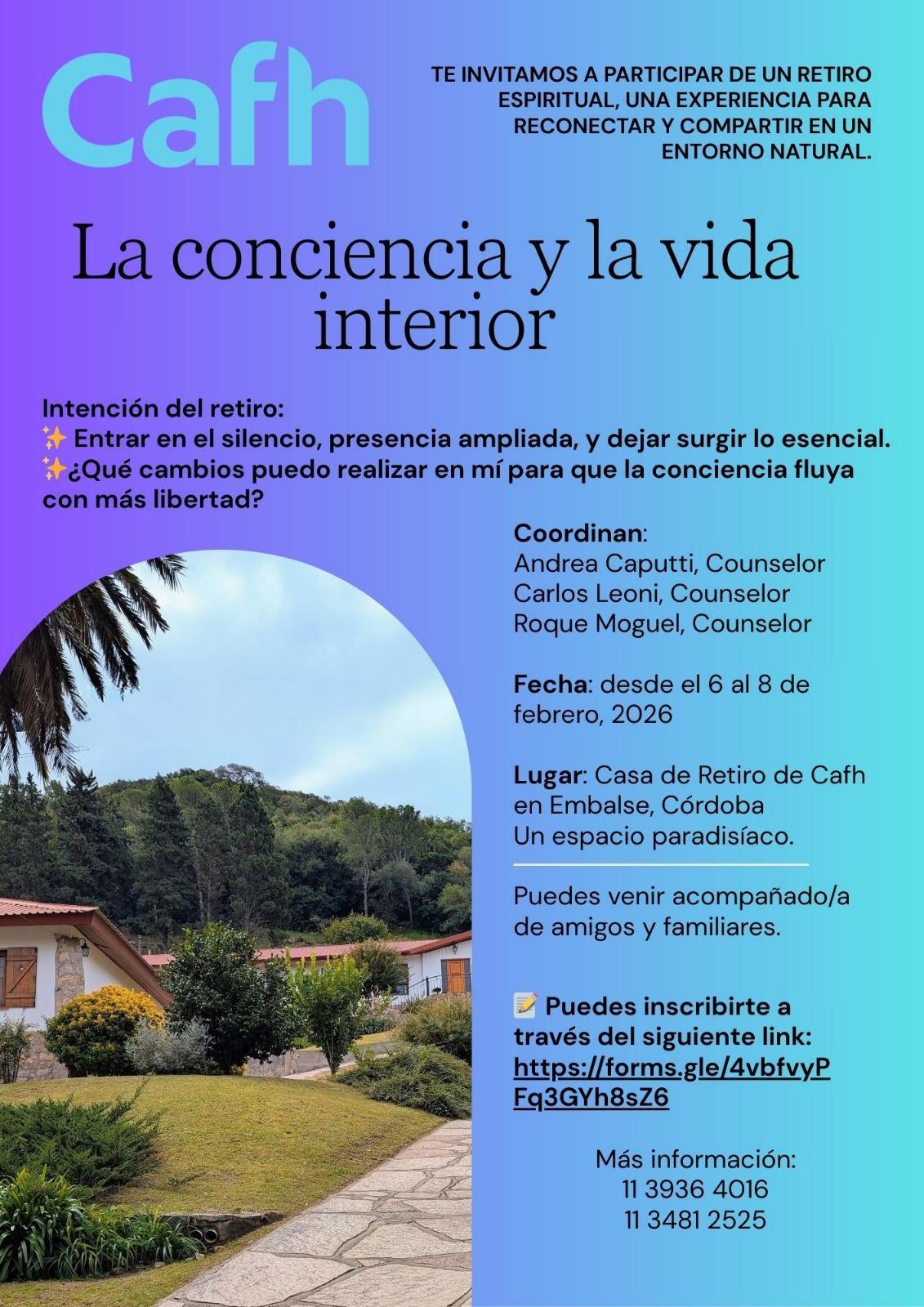  Retiro Espiritual| Cafh Argentina - Córdoba