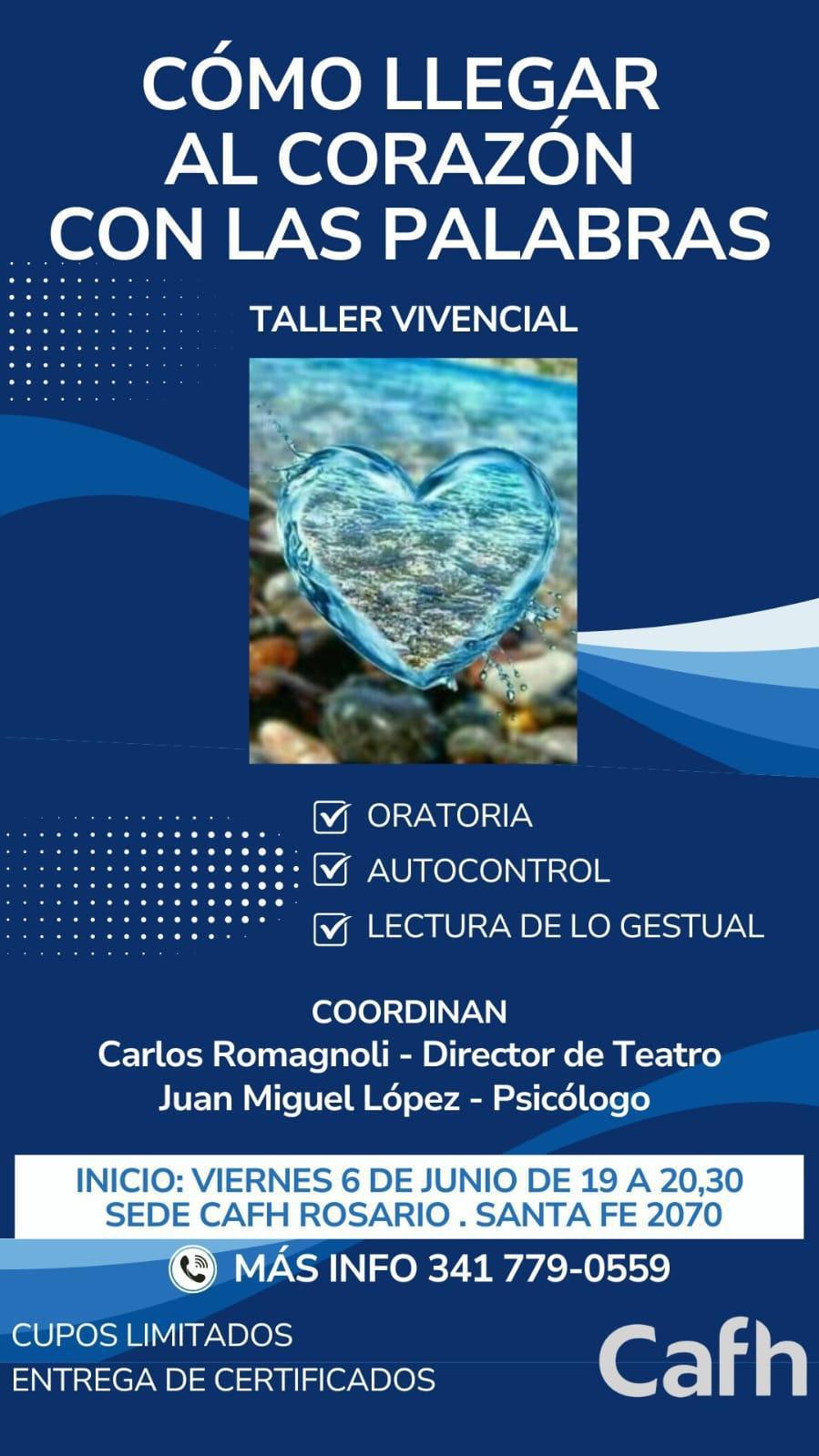 Taller Vivencial | Al Corazón con las Palabras | Cafh ARG- Rosario Taller Vivencial | Al Corazón con las Palabras | Cafh ARG- Rosario