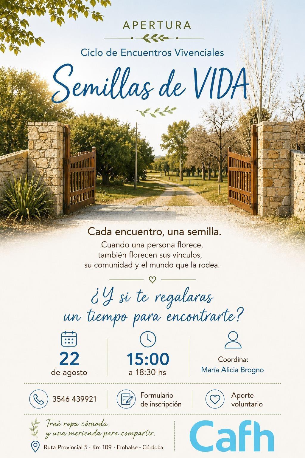 Ciclo de Encuentros Vivenciales | Cafh Argentina - Embalse