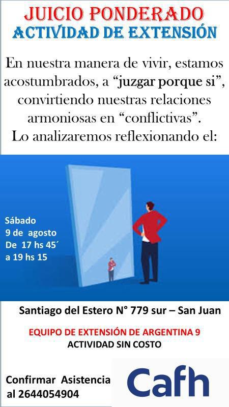 Juicio Ponderado | Cafh Argentina - San Juan