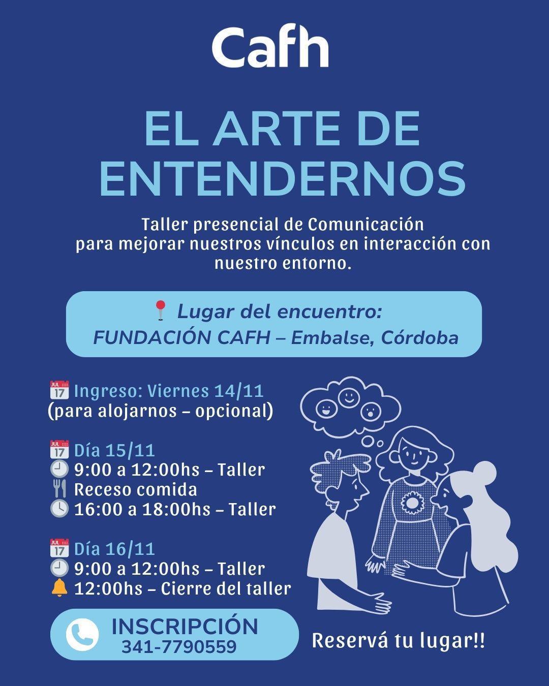 El Arte de Entendernos Taller Presencial | Cafh Argentina - Embalse