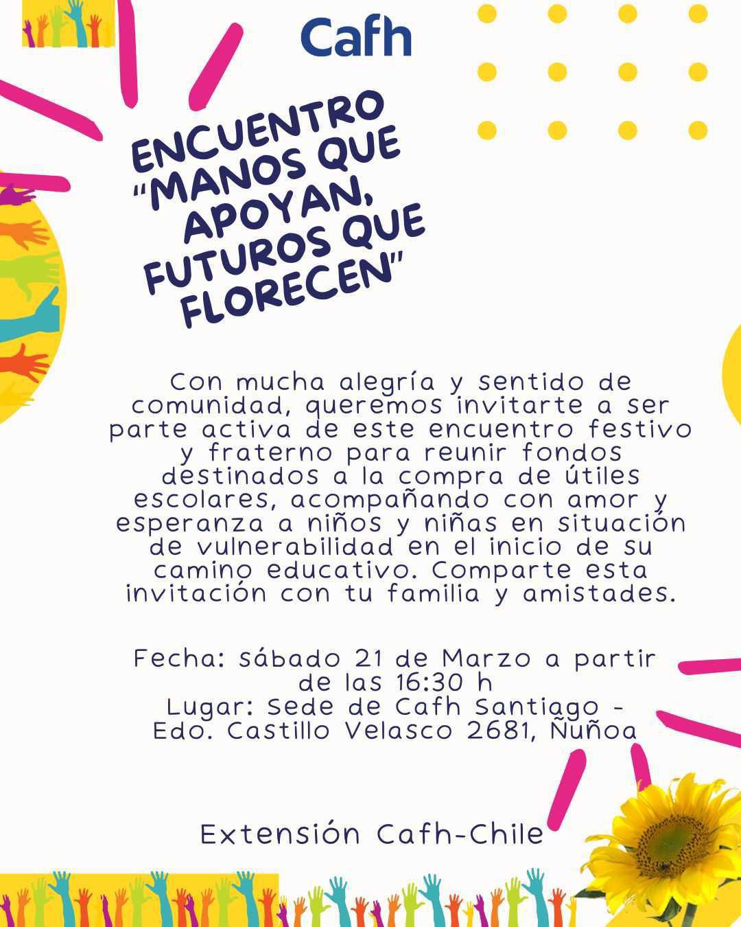 Encuentro Manos que Apoyan, Futuros que Florecen | Cafh Chile - Santiago