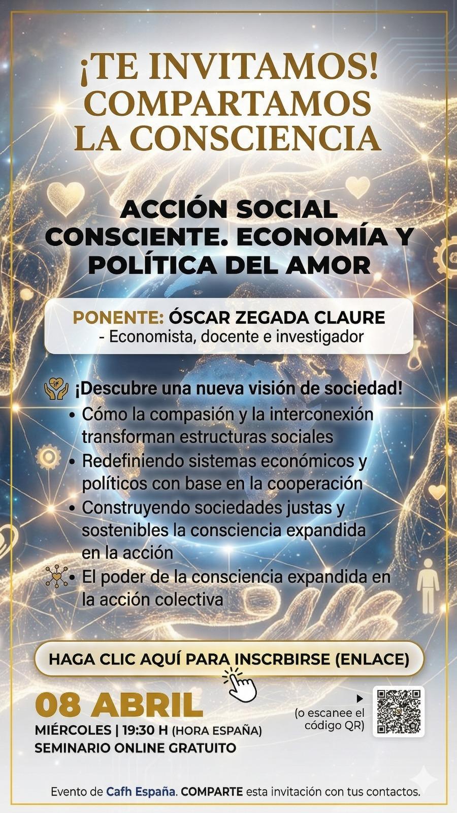 Seminario Ampliando la Conciencia | Cafh España