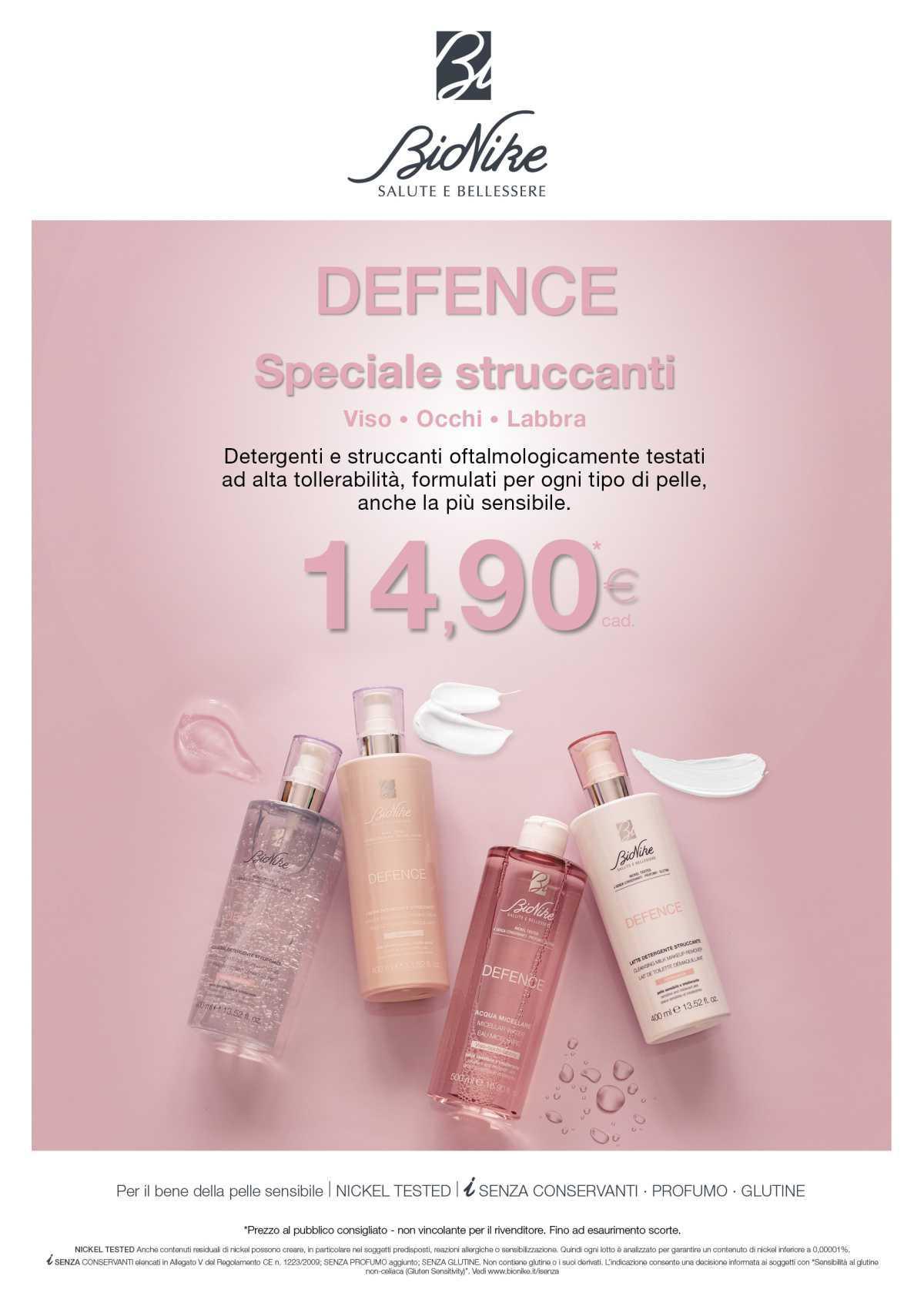 Promo BioNike Defence STRUCCANTI💄 Promo BioNike Defence STRUCCANTI💄