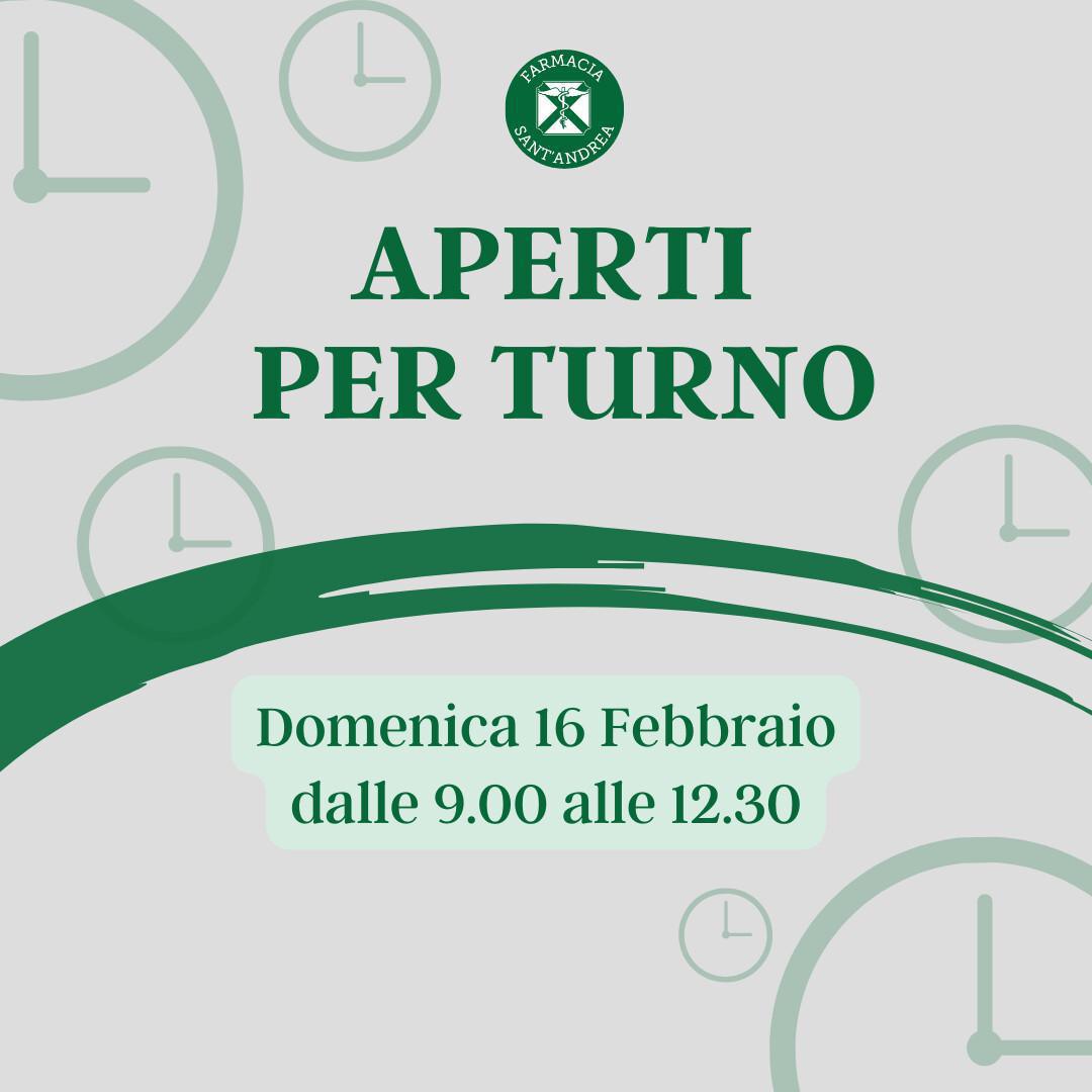 Aperti per turno 