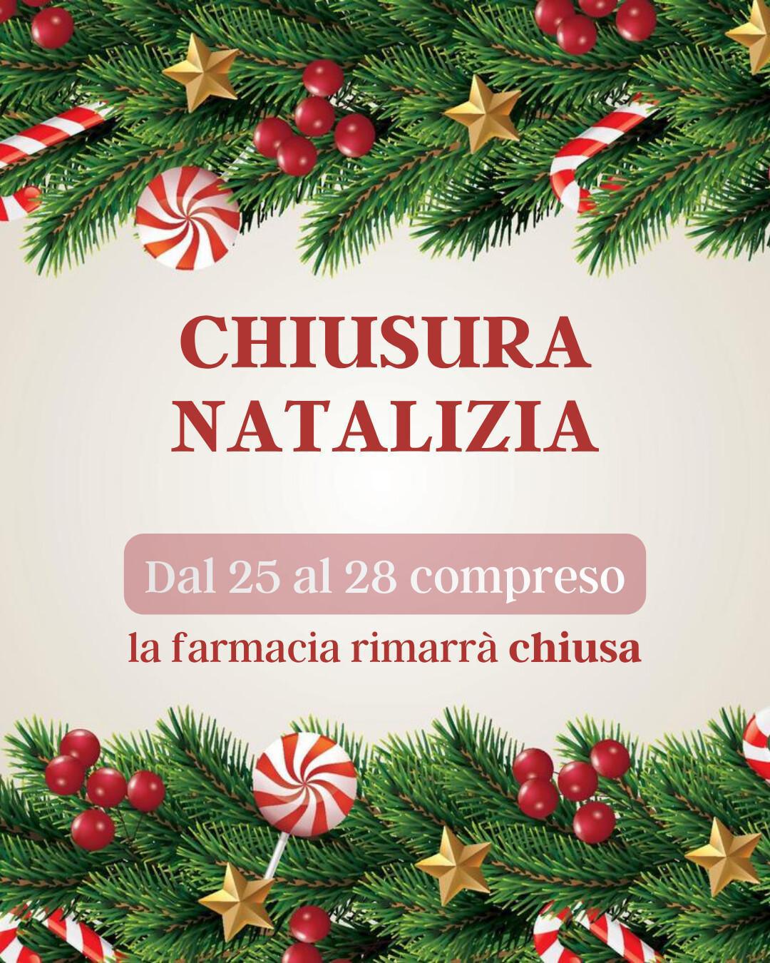 🎅 🎄 Chiusura natalizia