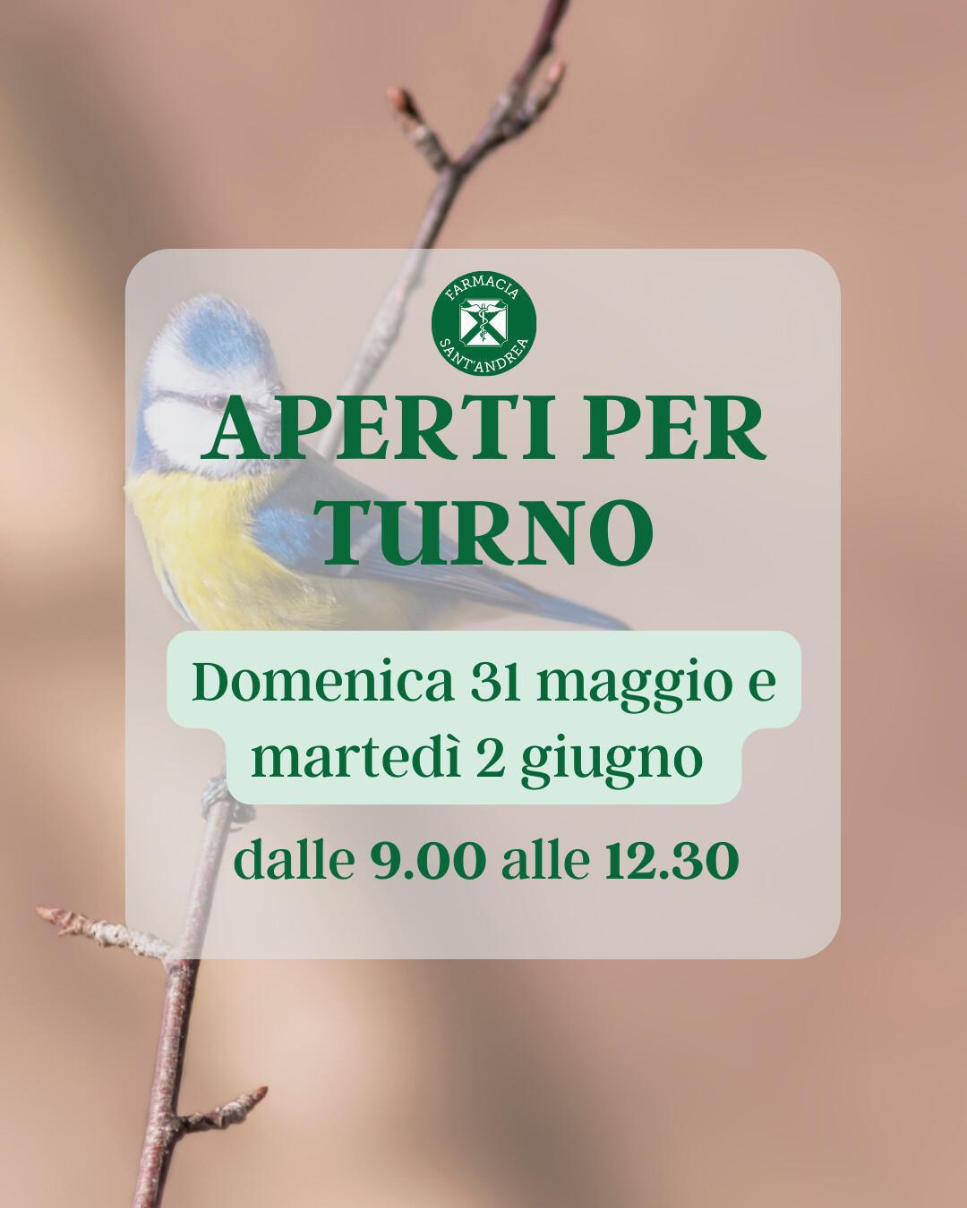 🔔 Aperti per turno
