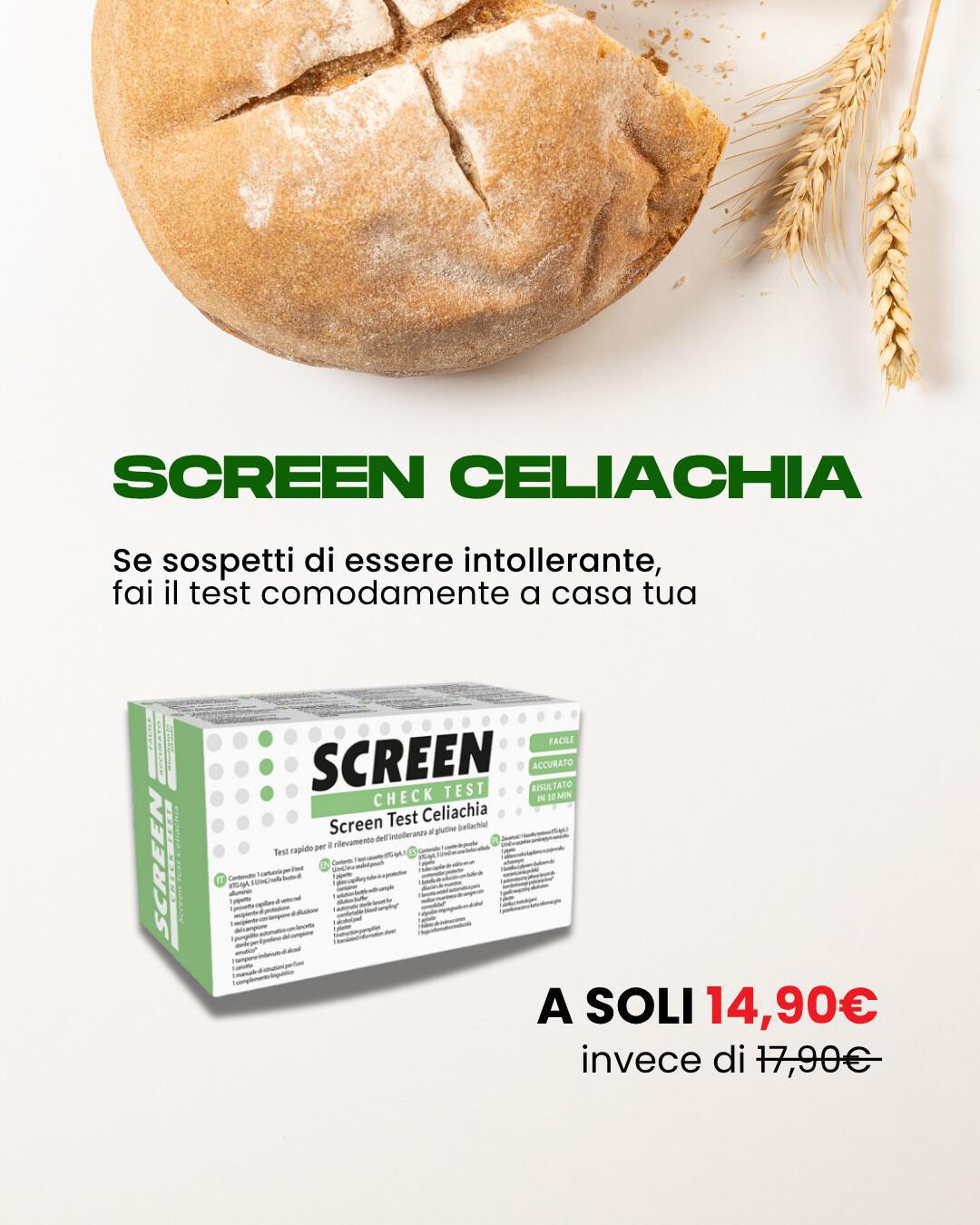 π Screen Test Celiachia a 14,90β¬: ritiralo in farmacia ! π Screen Test Celiachia a 14,90β¬: ritiralo in farmacia !