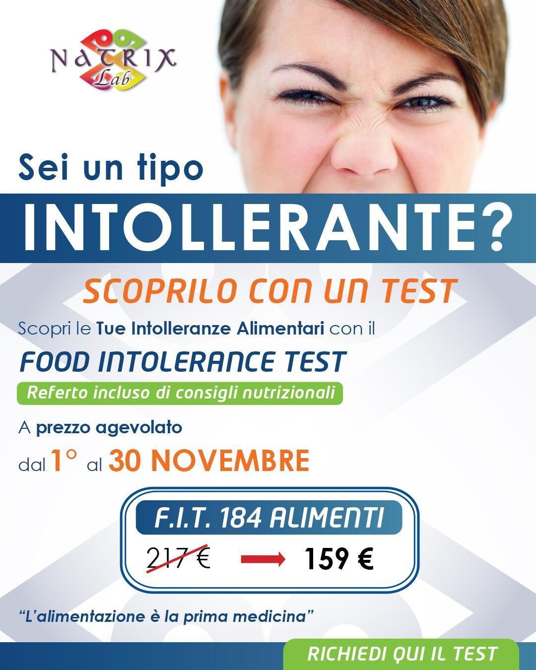 🍽️Campagna intolleranze alimentari | NatrixLab