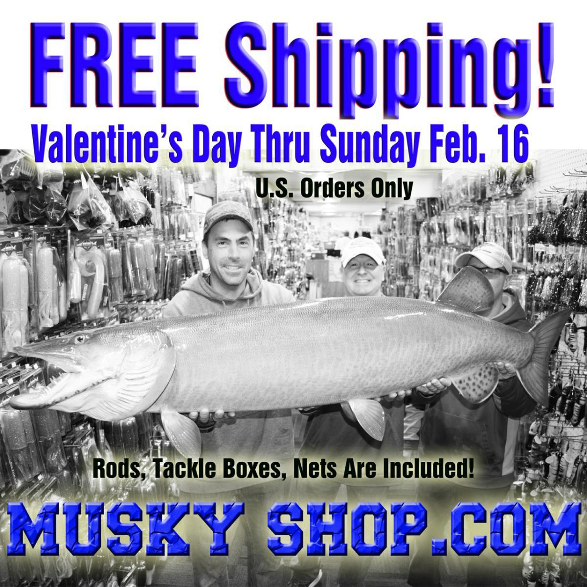 Milwaukee Musky Show & Free Shipping @ Musky Shop