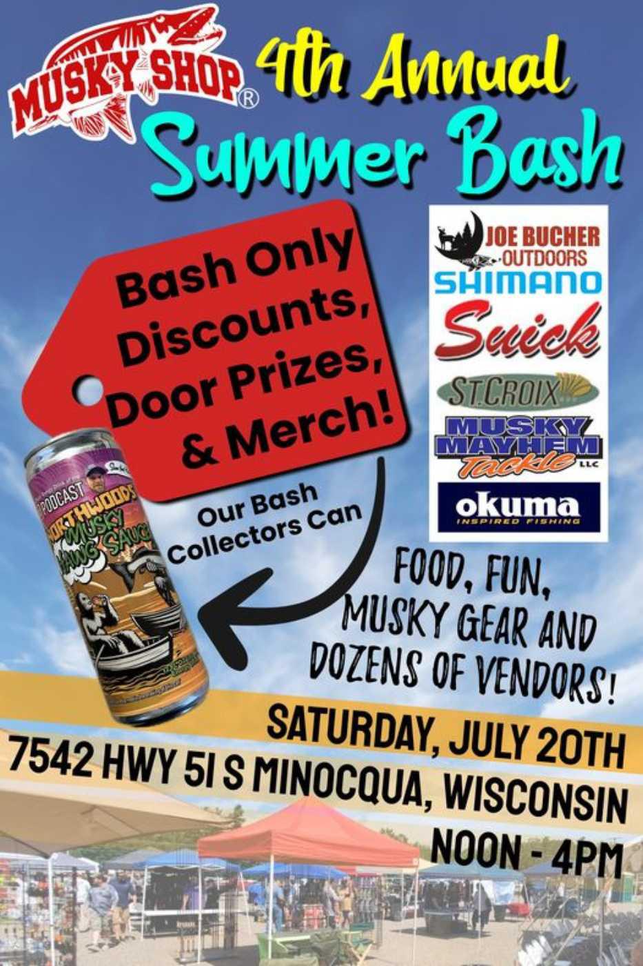 The Musky Shop Bash July 20th 