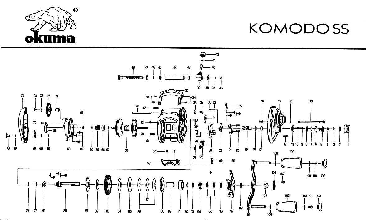 Okuma Komodo Blow Out Schematic 