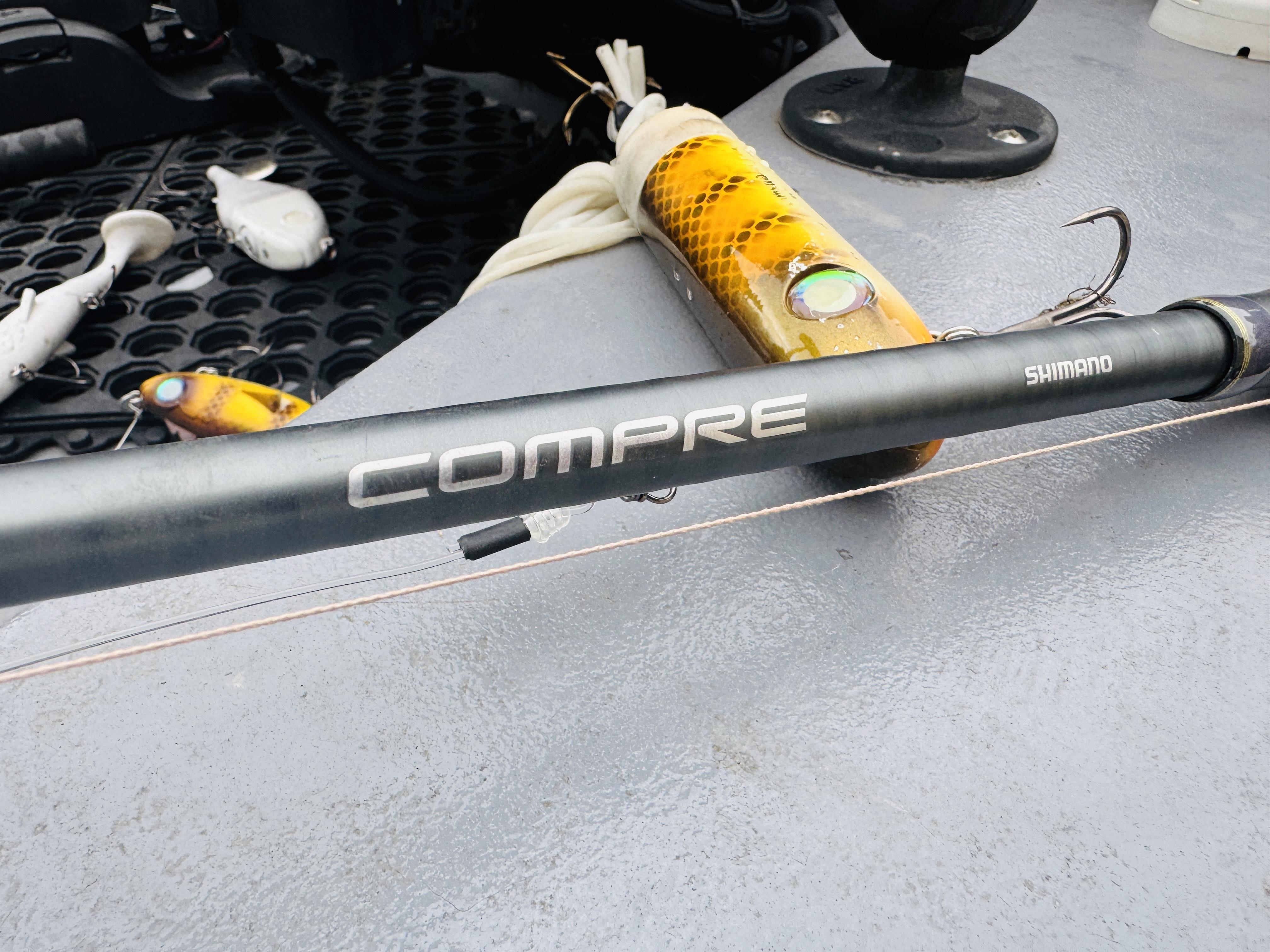 shimano compre muskie rods Built to endure the relentless grind of muskie fishing NEW DESIGN FOR 2026 -