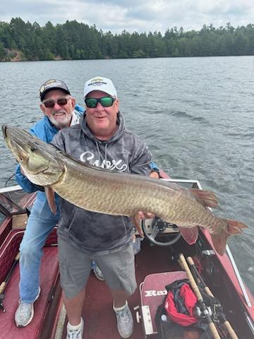 This 47.5 hit late morning last month on a shallow weed flat in a stiff NE wind on a bucktail.