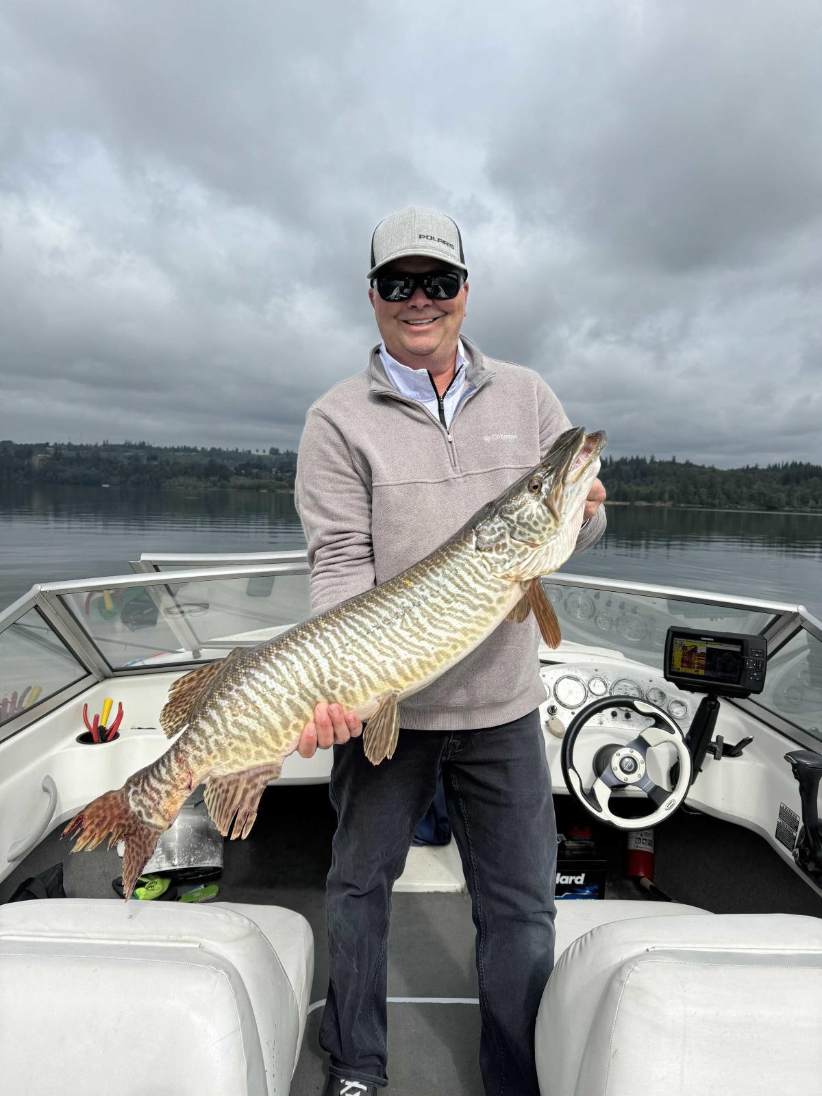 Hartwell with his first Muskie!!