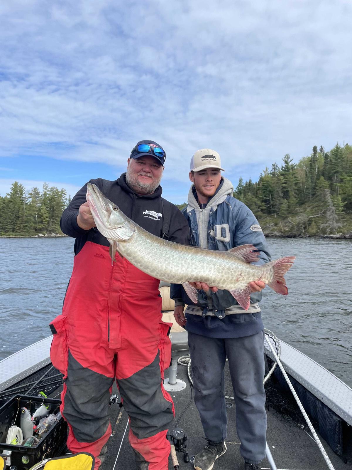 43 trolling a Lubowski spinner on Eagle Lake