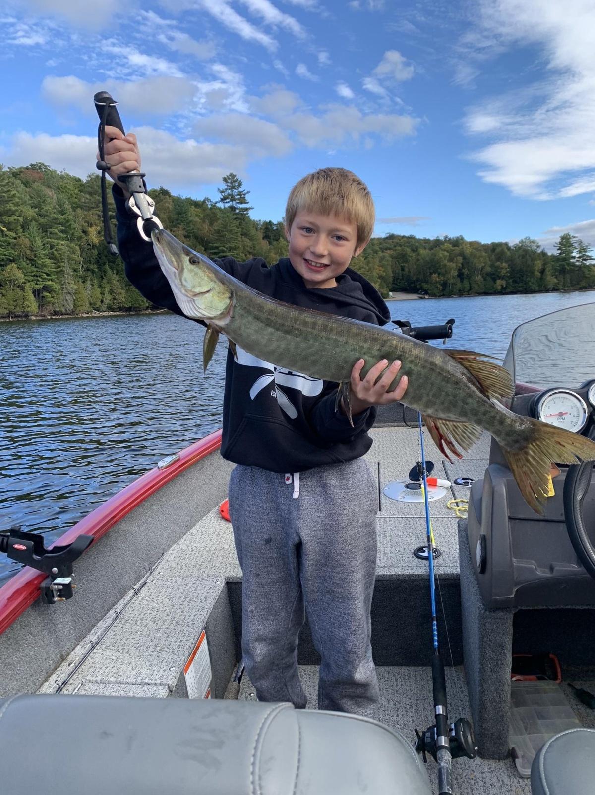 My son first Muskie in Ontario. He was 8 years old