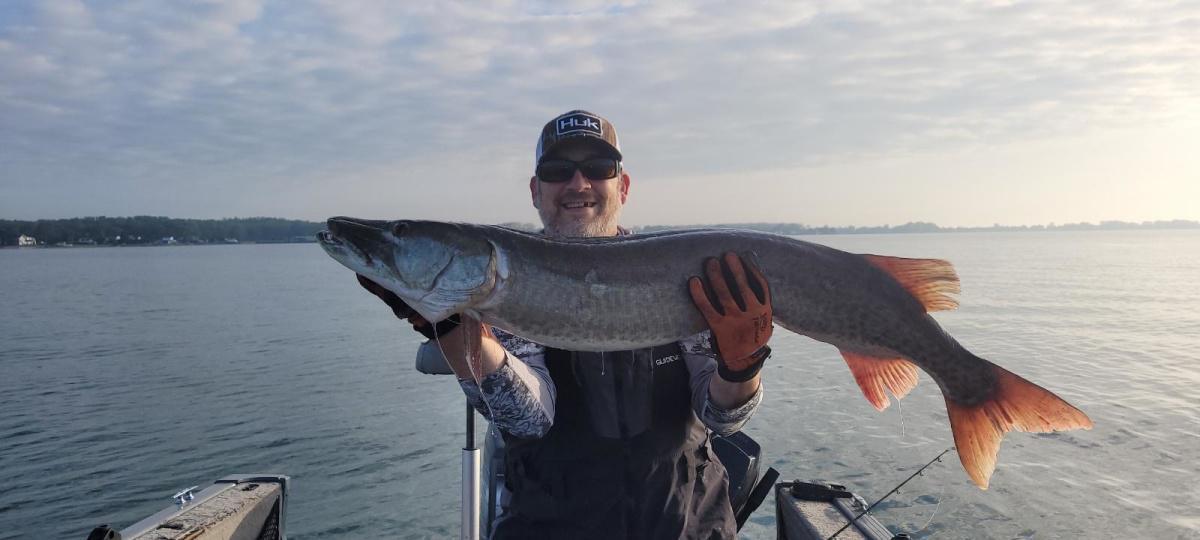 After hundreds of thousands of casts, finally tricked the 50  fish into biting with a white Fox super bou 8 spinner bait! Truly blessed day!