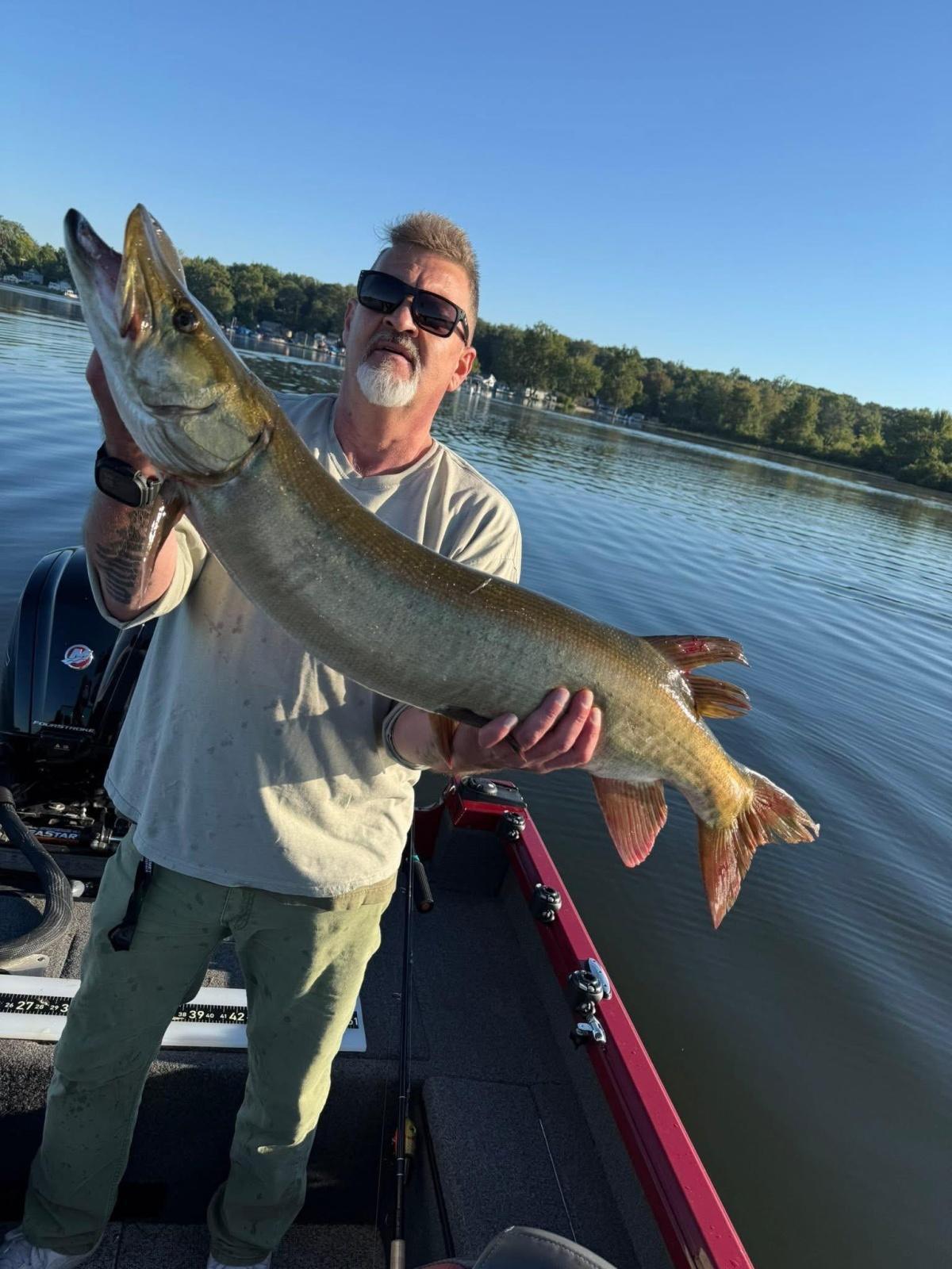 First time musky fishing 40.5