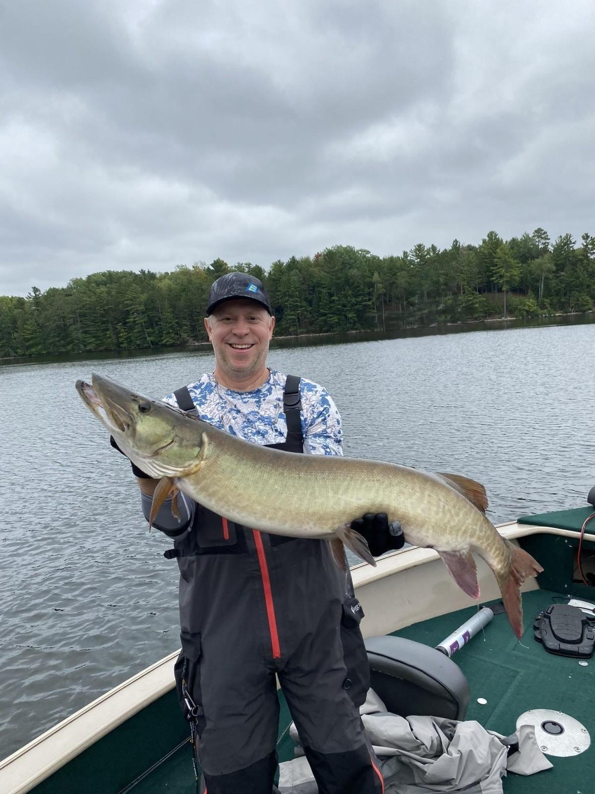 Caught on the Manitowish chain on August 30th on top water flap tail