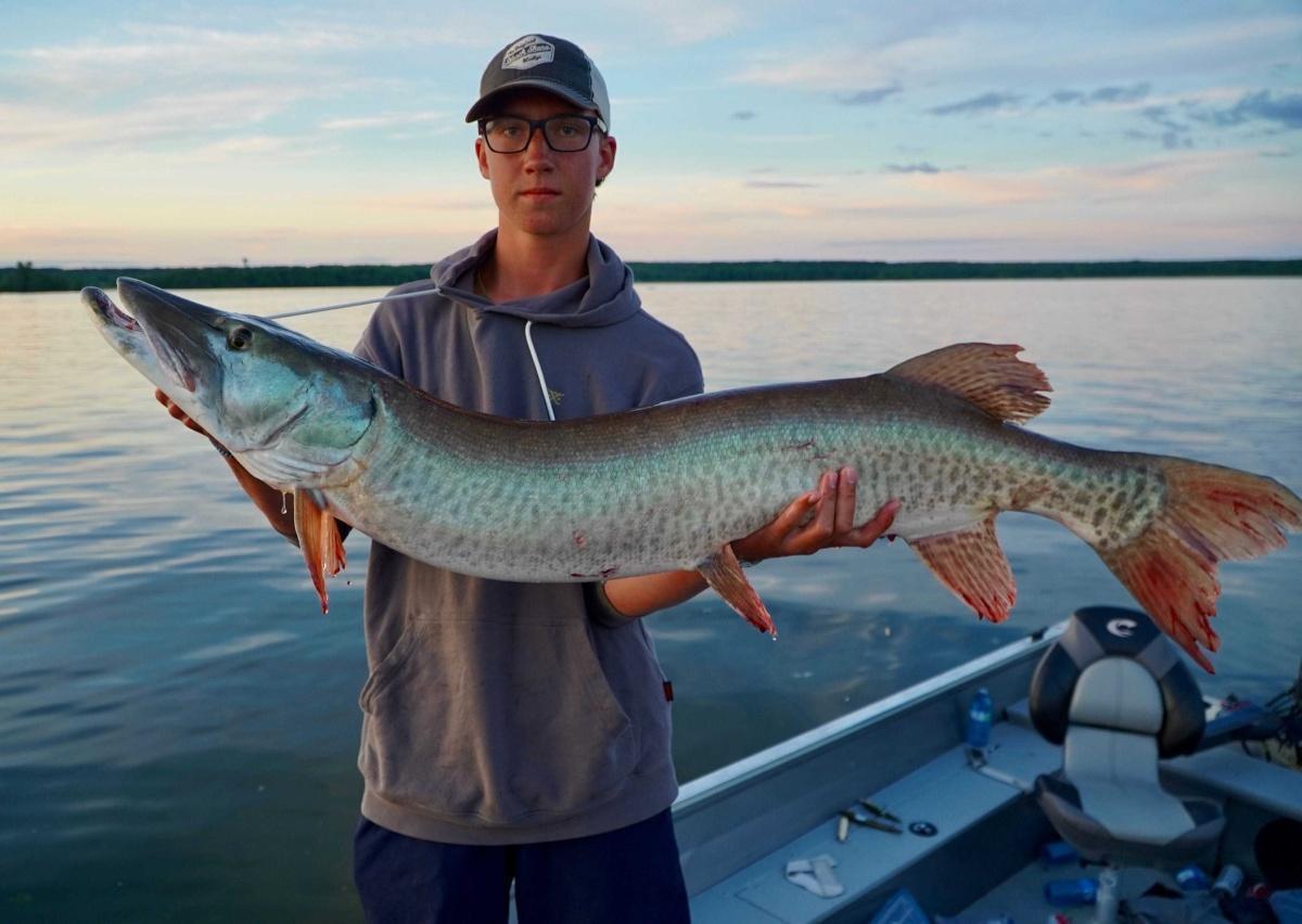Caught my first musky on eagle lake with a bone colored bubba spook. 51 inches