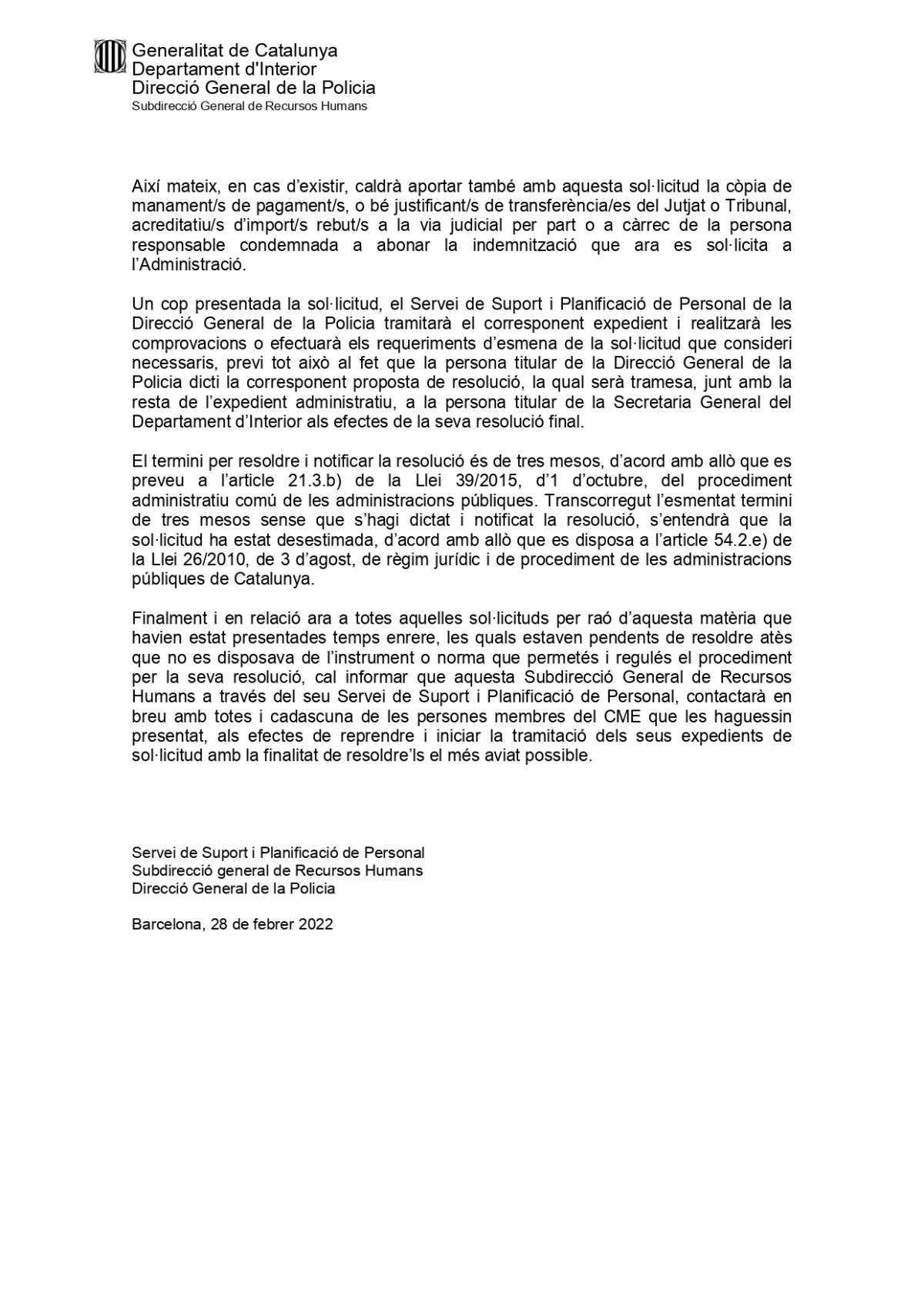 1-2022 INSTRUCCIÓ INDEMNITAT 
