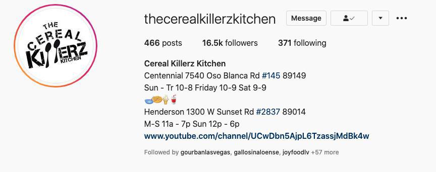 The Cereal Killerz Kitchen 