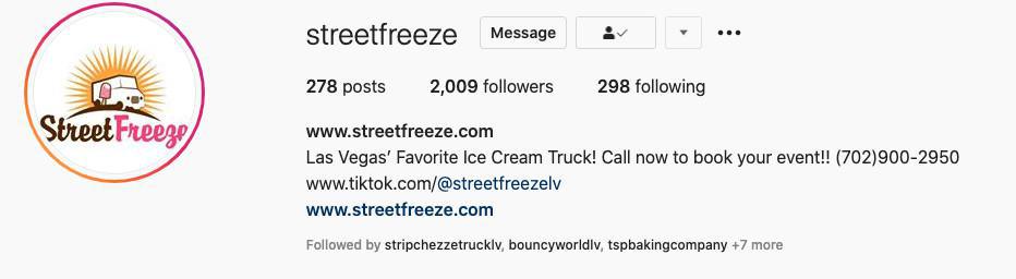 Street Freeze Ice Cream & Party Truck