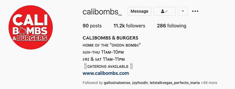 Cali Bombs & Burgers
