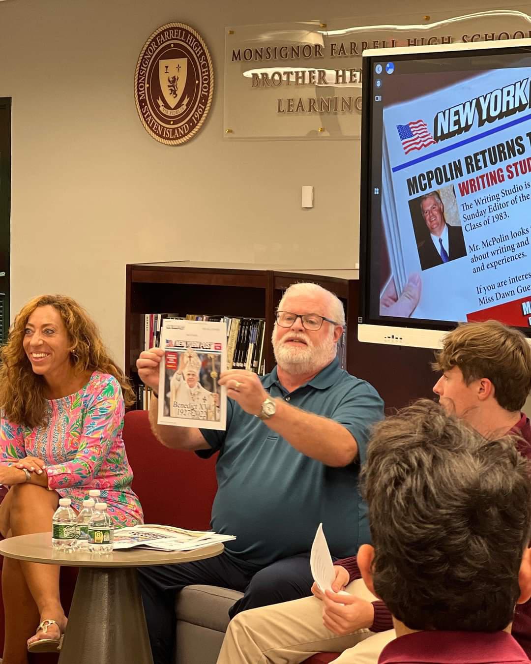 From the Press Room: NY Post Editor Brings Experiences to Farrell From the Press Room: NY Post Editor Brings Experiences to Farrell