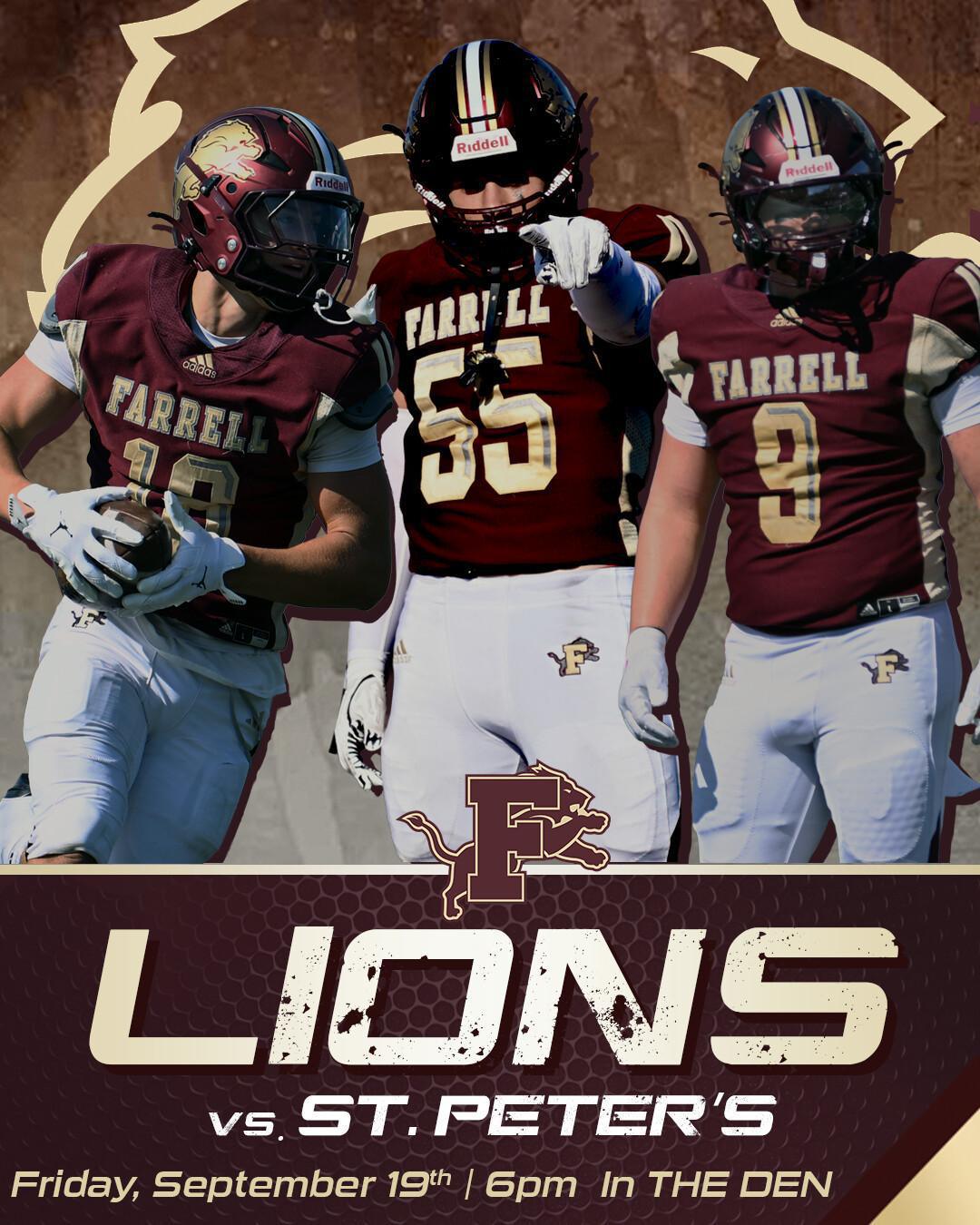 Varsity Football vs. St. Peter's