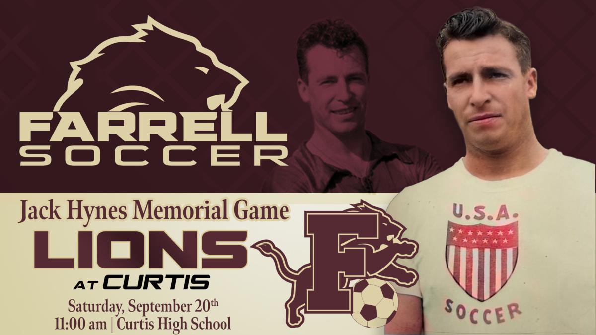 Varsity Soccer at Curtis (Jack Hynes Memorial Game)