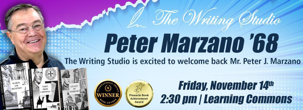 The Writing Studio Welcomes Peter J. Marzano '68