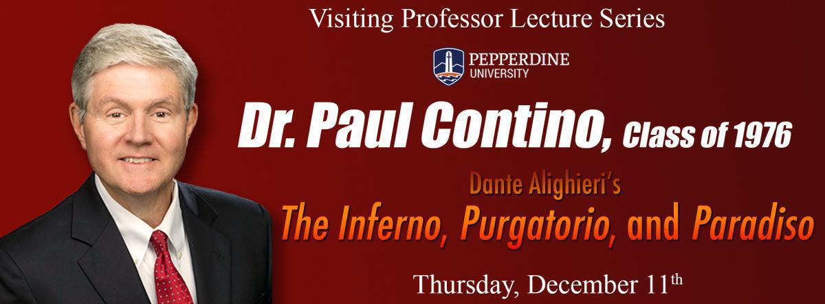 Visiting Professor Lecture Series - Dr. Paul Contino '76