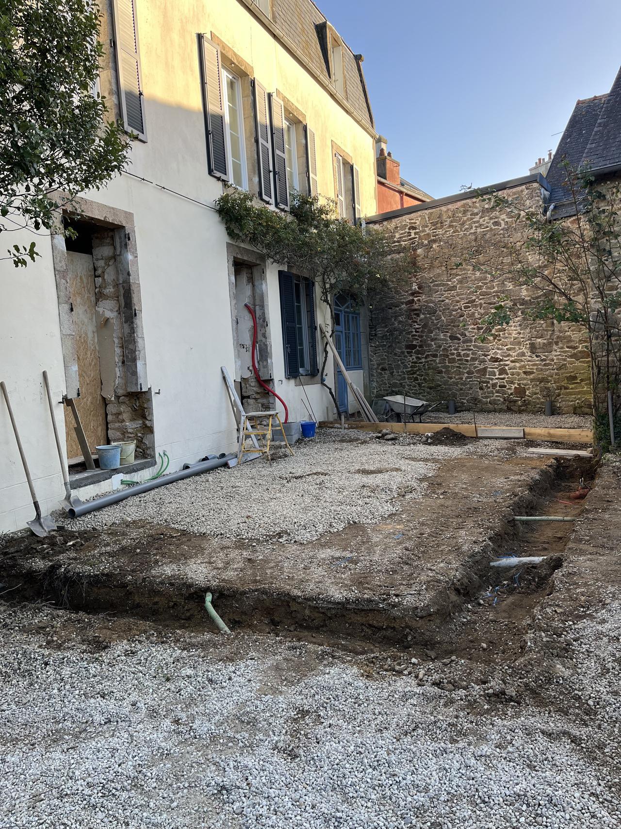 Création terrasse cour