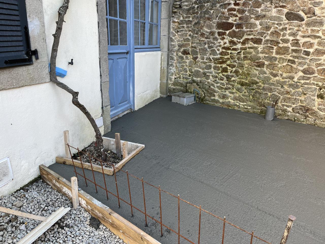 Création terrasse cour