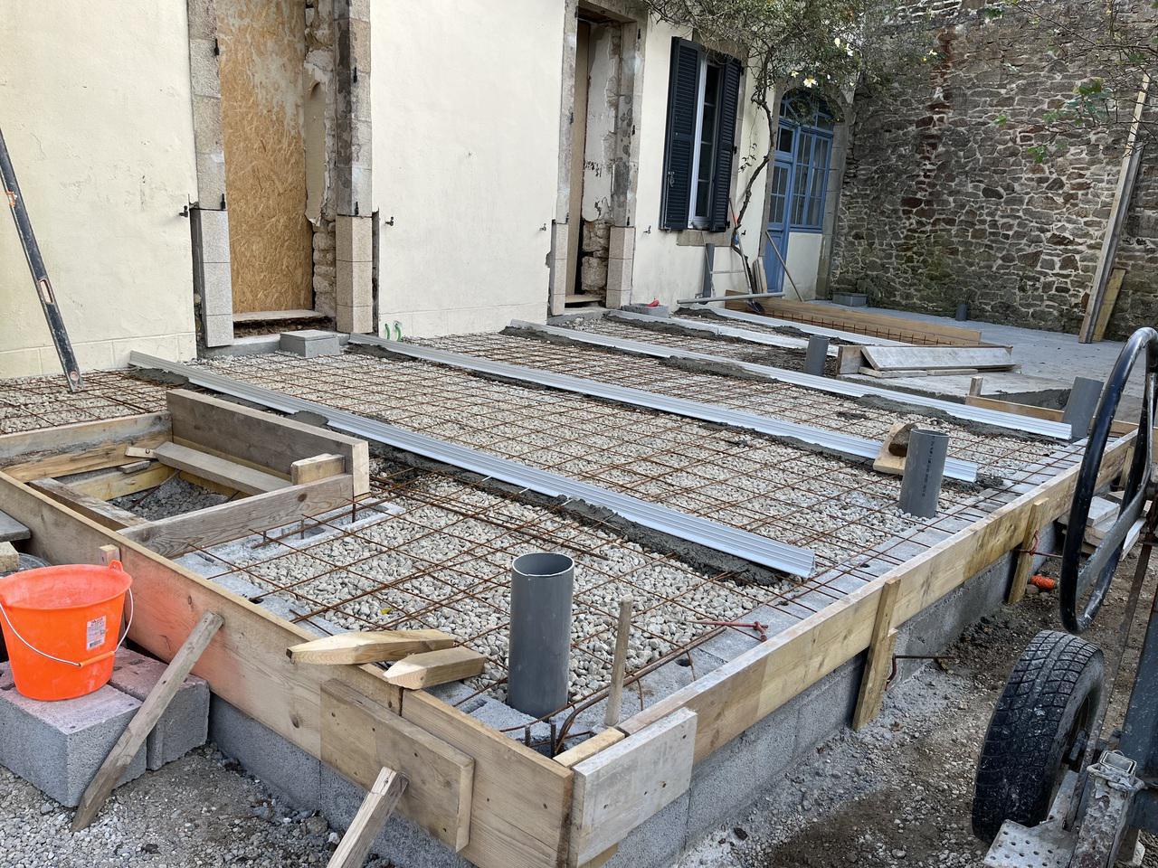 Création terrasse cour