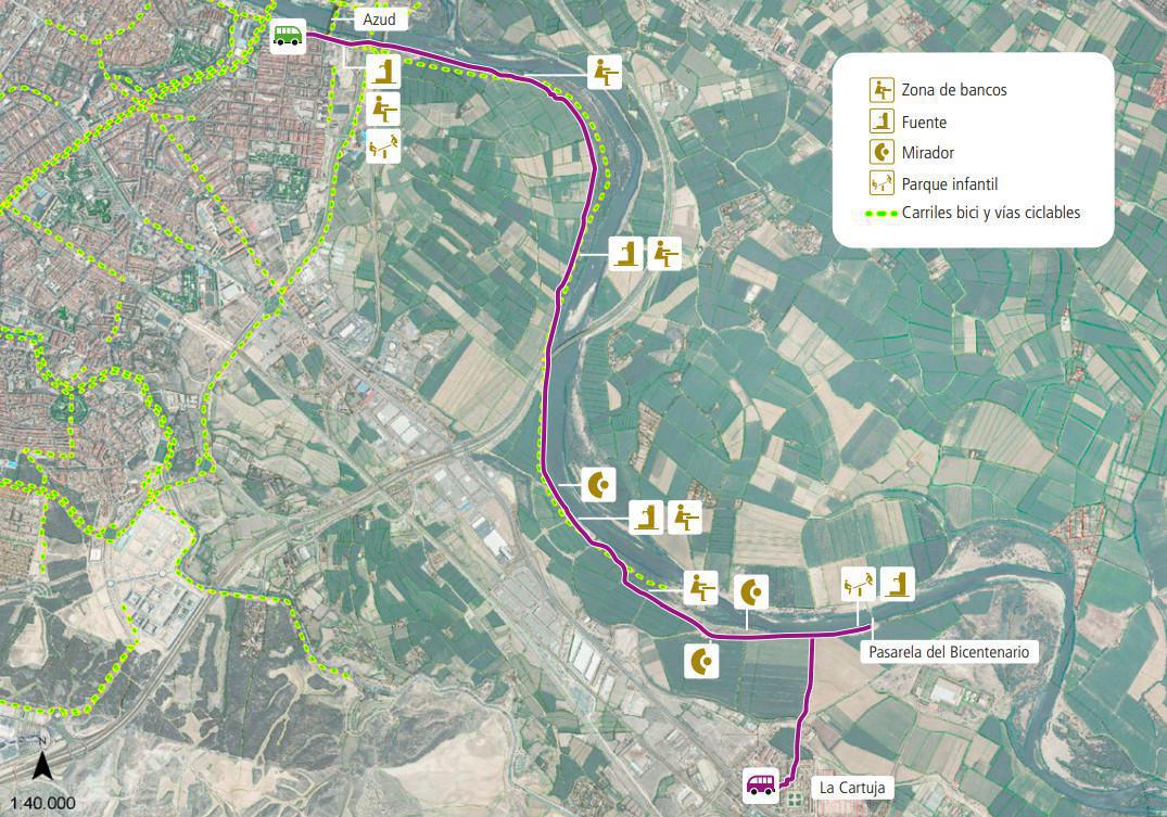 Camino Natural del Ebro. De Zaragoza a La Cartuja Camino Natural del Ebro. De Zaragoza a La Cartuja