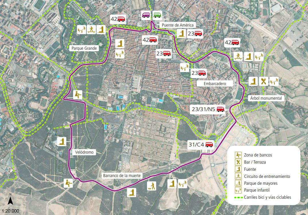 Ruta circular por el canal y los pinares de Venecia Ruta circular por el canal y los pinares de Venecia