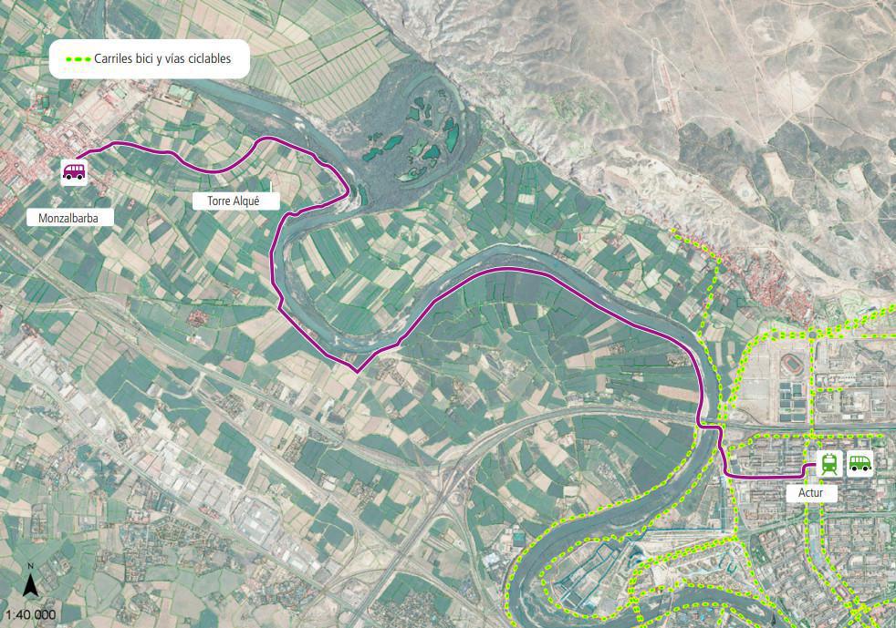 Margen derecha: Zaragoza - Monzalbarba Margen derecha: Zaragoza - Monzalbarba
